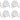 (8) Rockville RockPAR50 WHT LED RGB Compact Par Can DJ/Club DMX Wash Lights