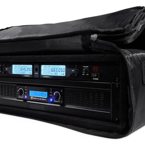 Rockville RRB35 3U Rack Bag Double-Sided Case with 16" Depth + Shoulder Strap