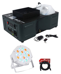 Fog Fury Jett Vertical Fog Machine+Wireless Remote+Par Light+Cable