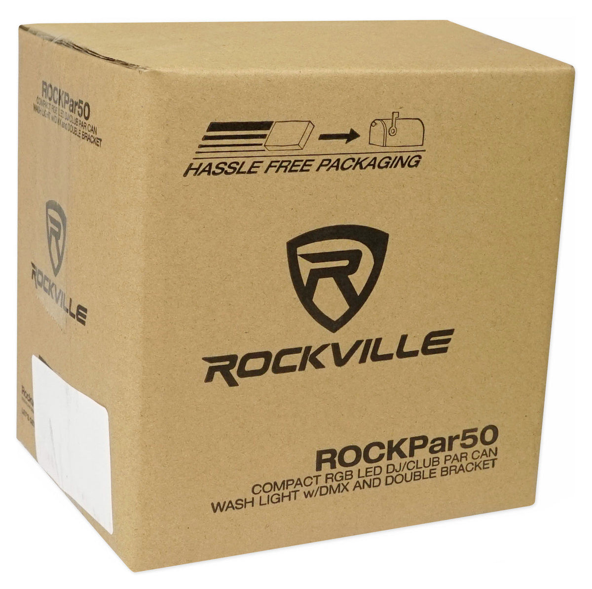 RockPAR50 WHT LED RGB Compact Par Can DJ/Club DMX Wash Light+Cable