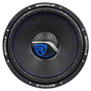 Rockville W12K6-D4 12” 800w Car Audio Subwoofer Dual 4-Ohm Sub CEA Compliant