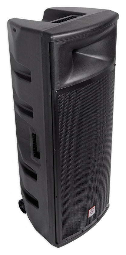 Rockville SPGN258 Dual 15” 3000w 2-Way 8-Ohm Passive DJ PA Speaker/ABS Cabinet