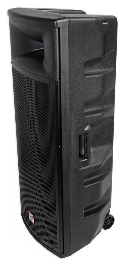 Rockville SPGN258 Dual 15” 3000w 2-Way 8-Ohm Passive DJ PA Speaker/ABS Cabinet