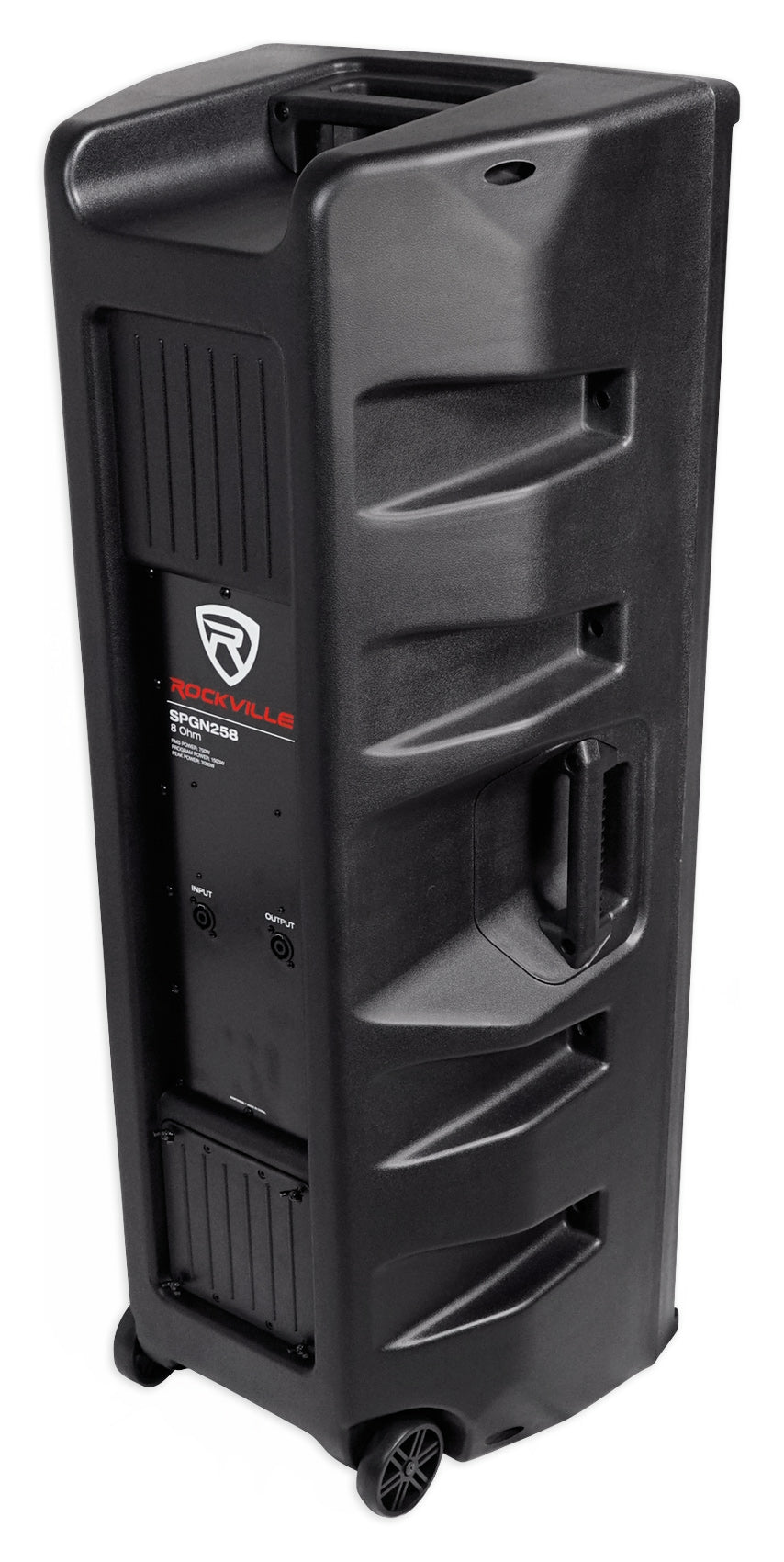 Rockville SPGN258 Dual 15” 3000w 2-Way 8-Ohm Passive DJ PA Speaker/ABS Cabinet