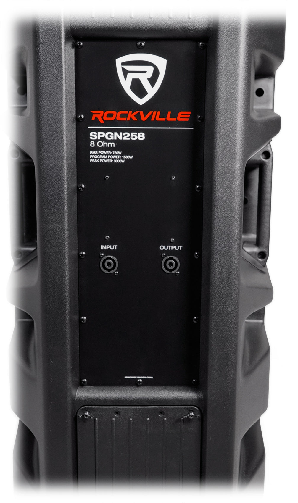 Rockville SPGN258 Dual 15” 3000w 2-Way 8-Ohm Passive DJ PA Speaker/ABS Cabinet