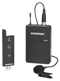 SAMSON Stage XPD2 USB Digital Wireless Beltpack Microphone System w/LM8 Lavalier