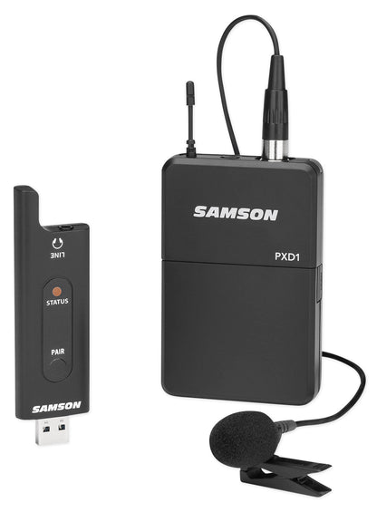 SAMSON Stage XPD2 USB Digital Wireless Beltpack Microphone System w/LM8 Lavalier