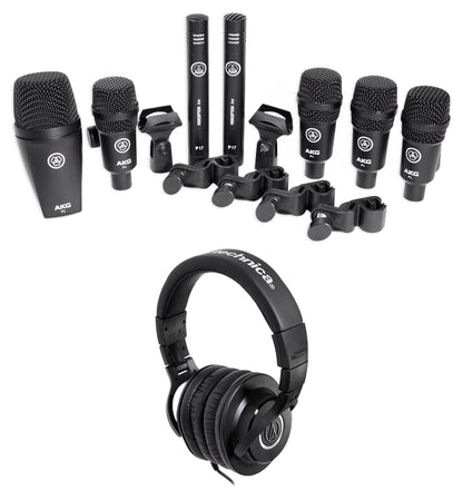 AKG Drum Set Session I with ATH-M40x Headphones
