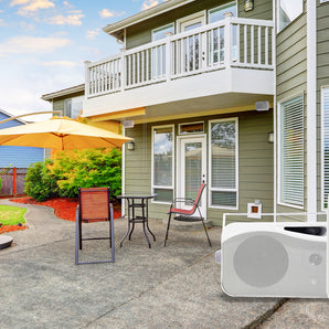 Pair Rockville HP4S 4 inch Outdoor/Indoor Home Theater Speakers w/ Swivel Bracket