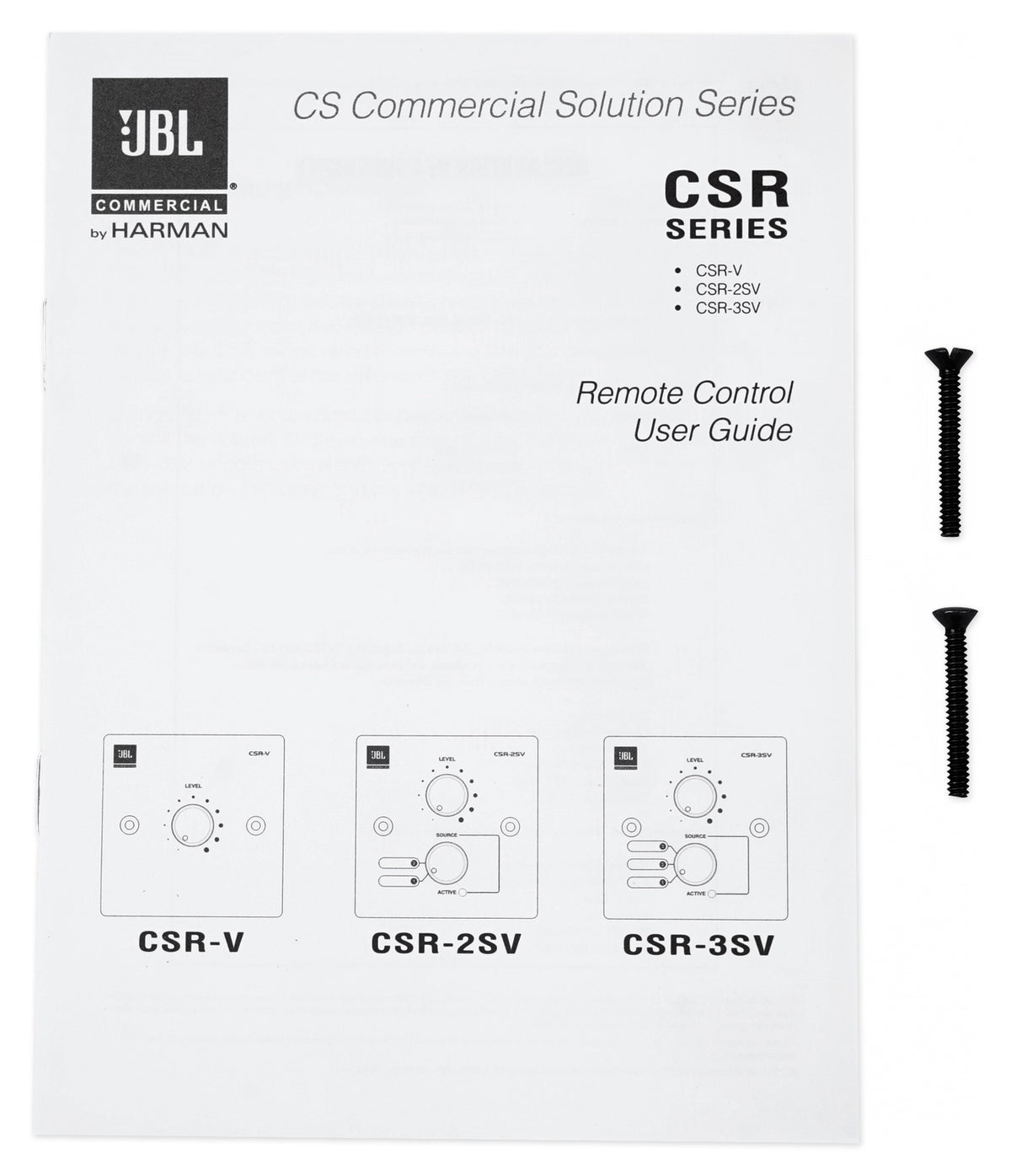 JBL CSR-V Black Wall Volume Controller For Select CSM/CSMA/VMA Mixer Amplifiers