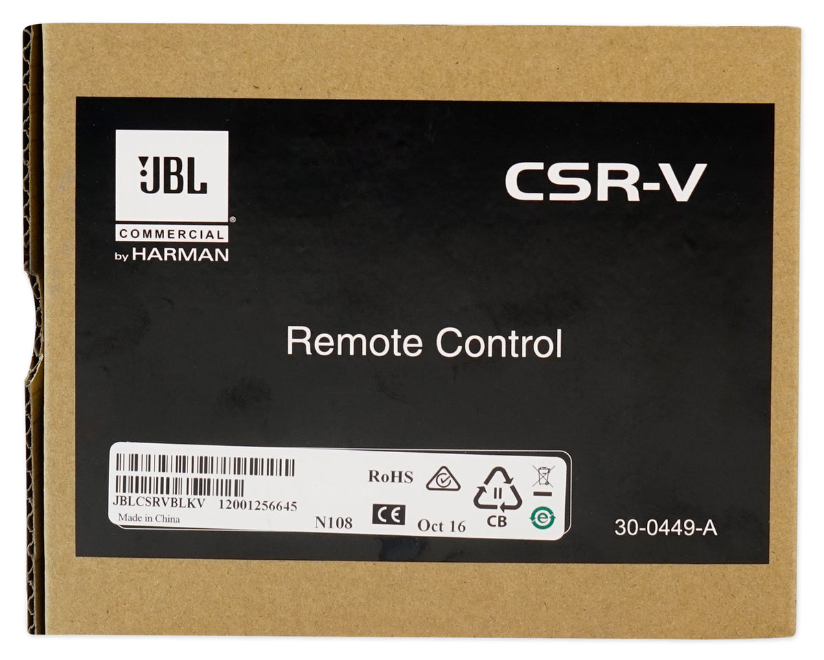 JBL CSR-V Black Wall Volume Controller For Select CSM/CSMA/VMA Mixer Amplifiers