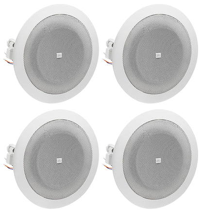 JBL Commercial Amplifier+(4) 6.5" White Wall+(8) 4" Ceiing Speakers+Wall Control