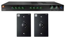 JBL CSMA280 Commercial/Restaurant 2x80w Amplifier+Black Wall Volume Controllers