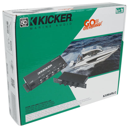 ATOM 8W 8-Channel Marine/Boat Bluetooth Amplifier+Kicker 4-Zone Control