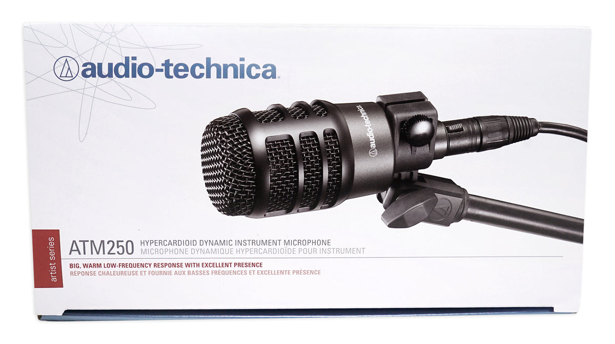 ATM250 Kick Drum Percussion Brass Mic + RockShield 3 Isolation Shield