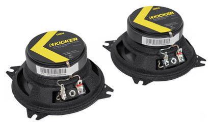 Pair KICKER 46CSC44 4" 300 Watt 4-Ohm 2-Way Car Audio Coaxial Speakers CSC44