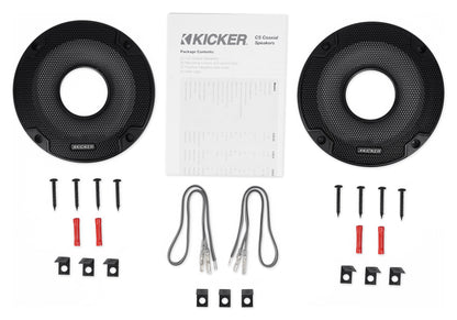 Pair KICKER 46CSC44 4" 300 Watt 4-Ohm 2-Way Car Audio Coaxial Speakers CSC44
