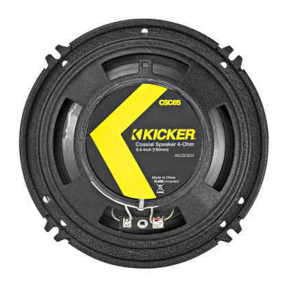 Pair KICKER 46CSC654 CSC65 6.5" 6-1/2" 600 Watt 4-Ohm Car Audio Coaxial Speakers