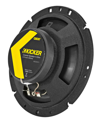 Pair KICKER 46CSC674 6.75" 6-3/4" 600w 4-Ohm Car Audio Coaxial Speakers CSC674
