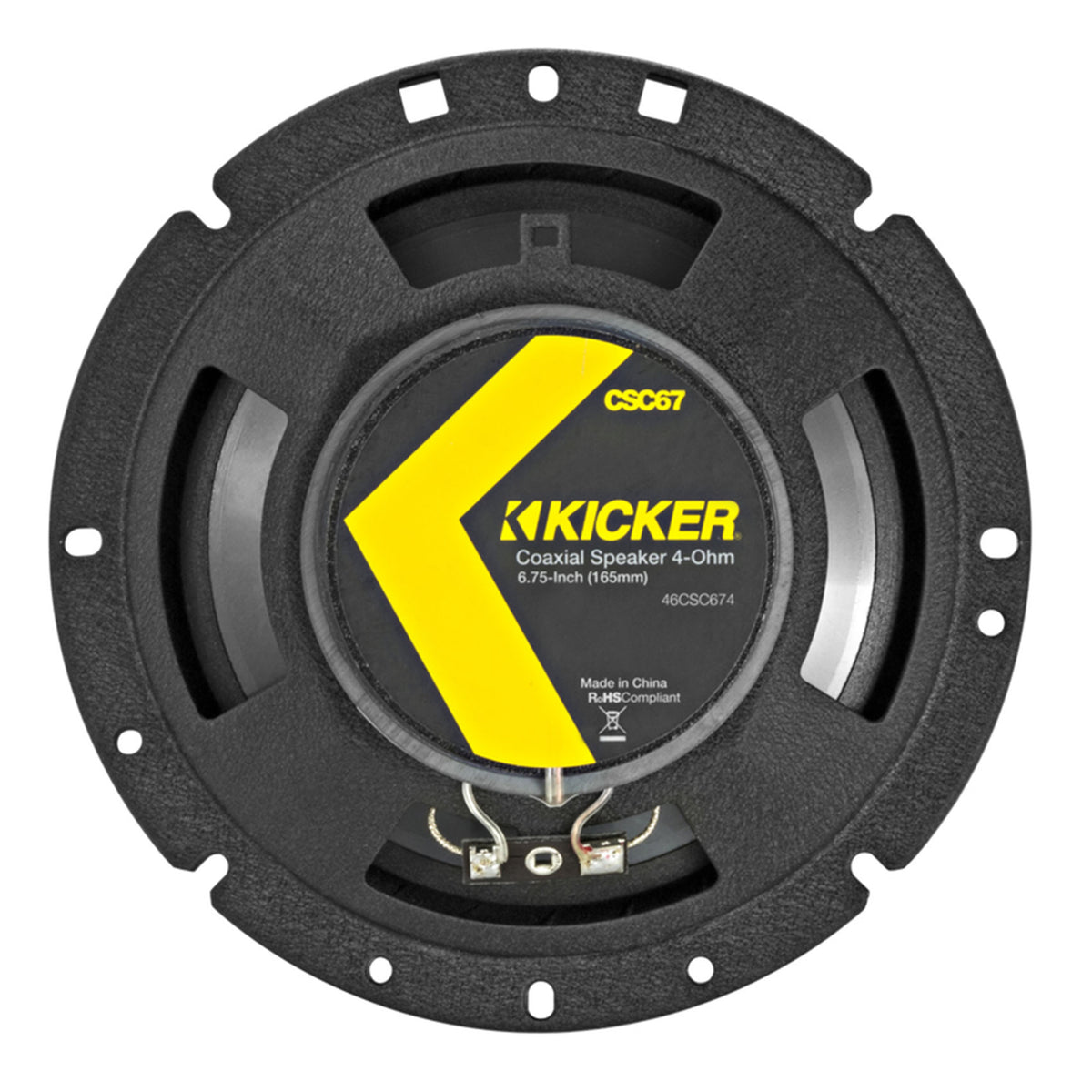 Pair KICKER 46CSC674 6.75" 6-3/4" 600w 4-Ohm Car Audio Coaxial Speakers CSC674