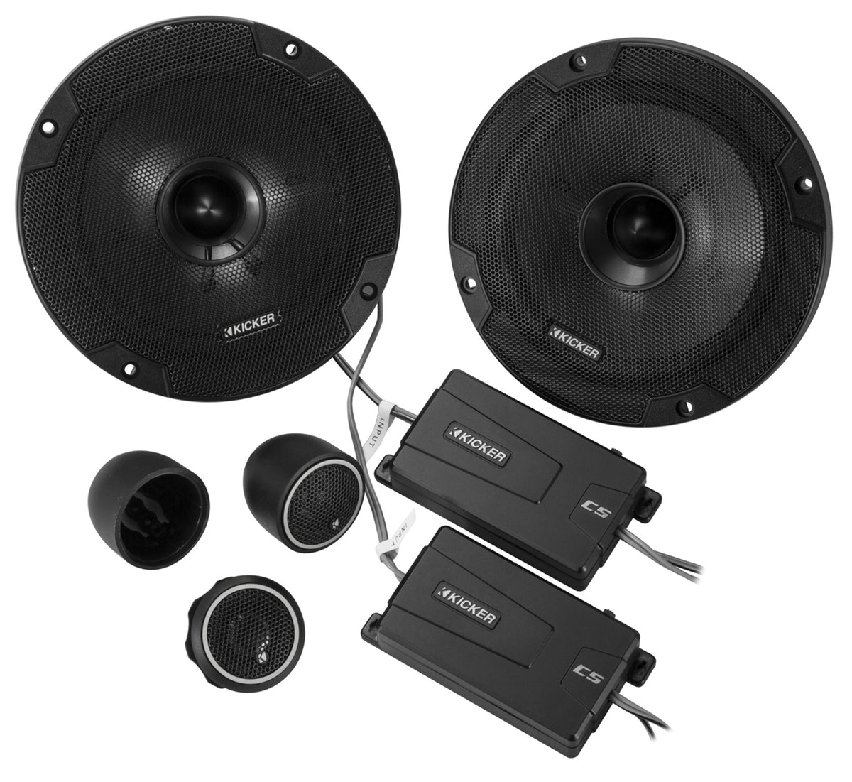 KICKER 46CSS654 6.5" 6 1/2" 600 Watt 4-Ohm Car Audio Component Speakers CSS65