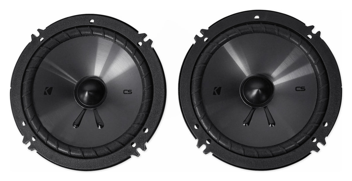 KICKER 46CSS654 6.5" 6 1/2" 600 Watt 4-Ohm Car Audio Component Speakers CSS65