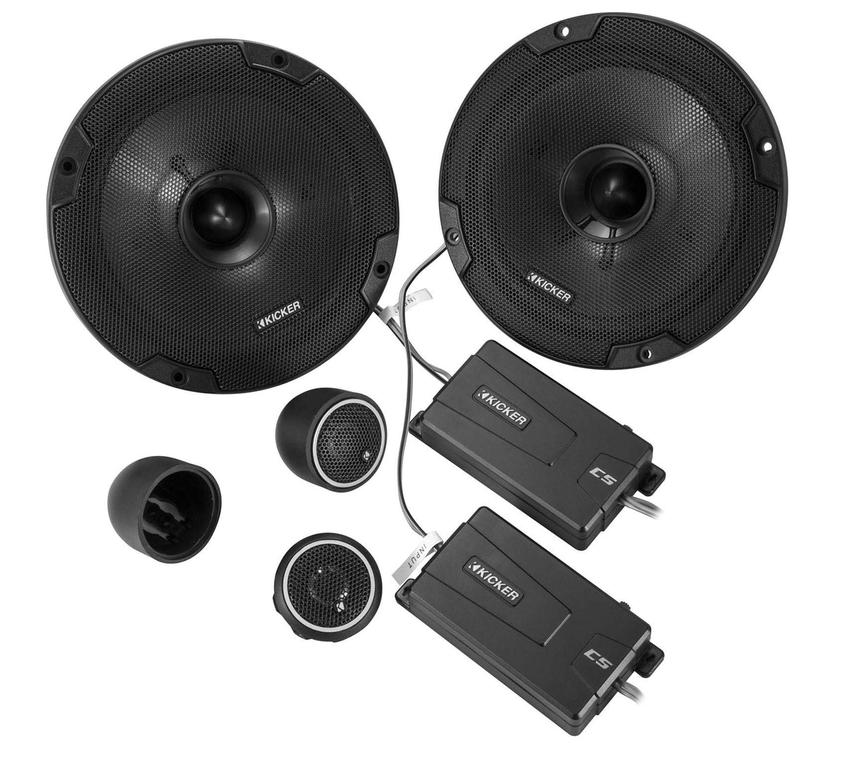 KICKER 46CSS674 6.75" 6-3/4" 600 Watt 4-Ohm Car Audio Component Speakers CSS67
