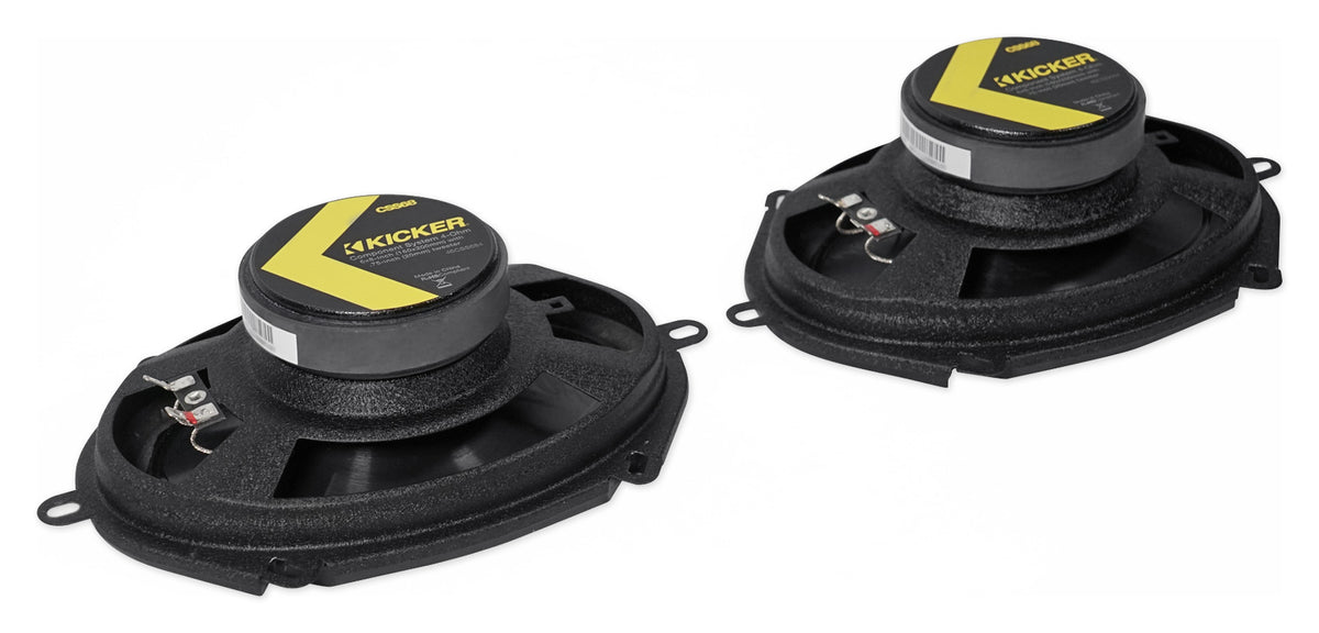 KICKER 46CSS684 6X8" 450w Car Audio Component Speakers w/ 0.75" Tweeters CSS68
