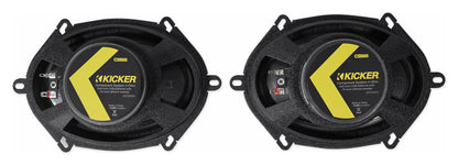 KICKER 46CSS684 6X8" 450w Car Audio Component Speakers w/ 0.75" Tweeters CSS68