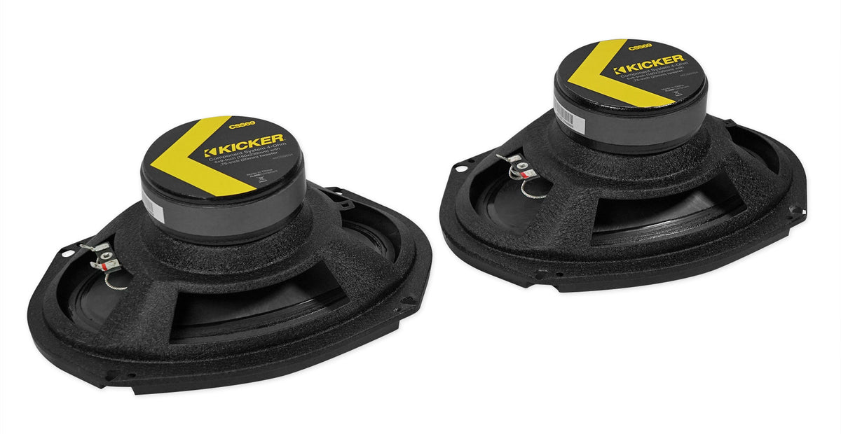 KICKER 46CSS694 6x9" 900w Car Audio Component Speakers w/ 0.75" Tweeters CSS69