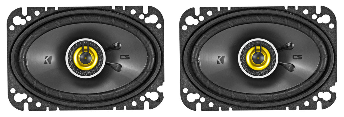 Pair KICKER 46CSC464 4x6" 300 Watt 4-Ohm 2-Way Car Audio Coaxial Speakers CSC464