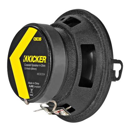 Pair KICKER 46CSC354 3.5" 3-1/2" 180 Watt 4-Ohm 2-Way Car Audio Speakers CSC354
