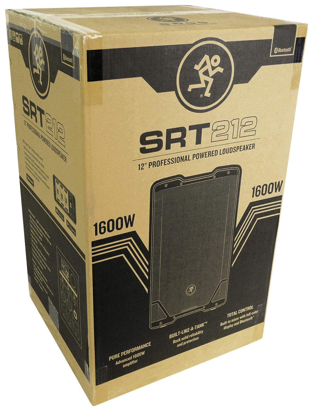 SRT212 12" 1600 Watt Powered Active DJ PA Speaker With Bluetooth & Microphone