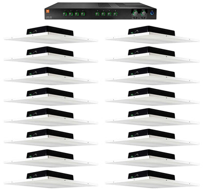 CSMA280 2 x 80W Amplifier + (Qty 16) Drop Ceiling Tile Speaker Package