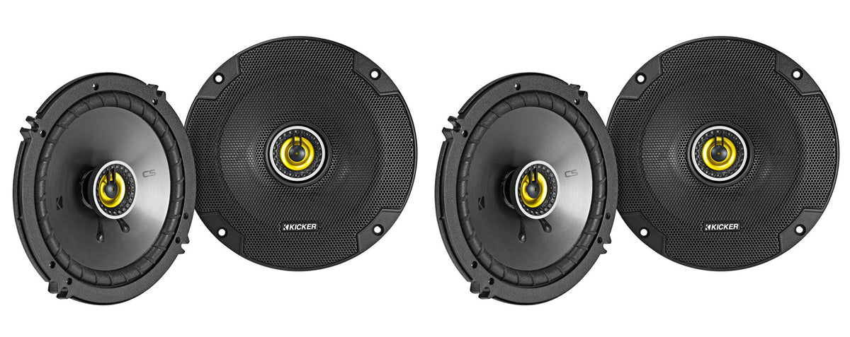 (4) 46CSC654 6.5" Car Audio Coaxial Speakers, 4-Ohm