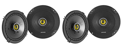 (4) 46CSC654 6.5" Car Audio Coaxial Speakers, 4-Ohm