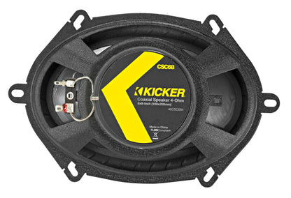 4 CSC684 6x8" 450W Car Audio Speakers Plus 4-Channel Amplifier And Amp Kit