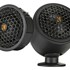 Kicker 51KST2504 1" Car Audio Tweeters w/Crossovers+Swivel Mount, 4ohm KST250