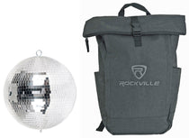 EM12 12" Disco Dance Floor DJ Mirror Ball w/ Motor Ring+Backpack
