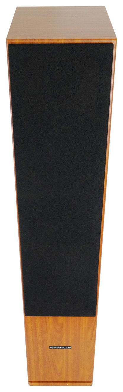 (2) Rockville Rocktower 64B Black Home Audio Tower Speakers+Bluetooth/Wifi Amp