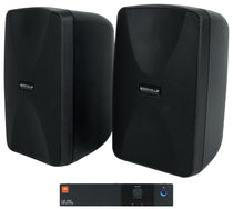 CSA 140Z Commercial 70V Amplifier + (2) Black 4" Wall Mount Swivel Speakers