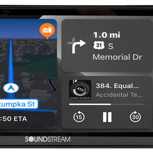 Soundstream VRCPAA-70M 2-Din 7" Carplay/Android/Bluetooth Car Monitor Receiver