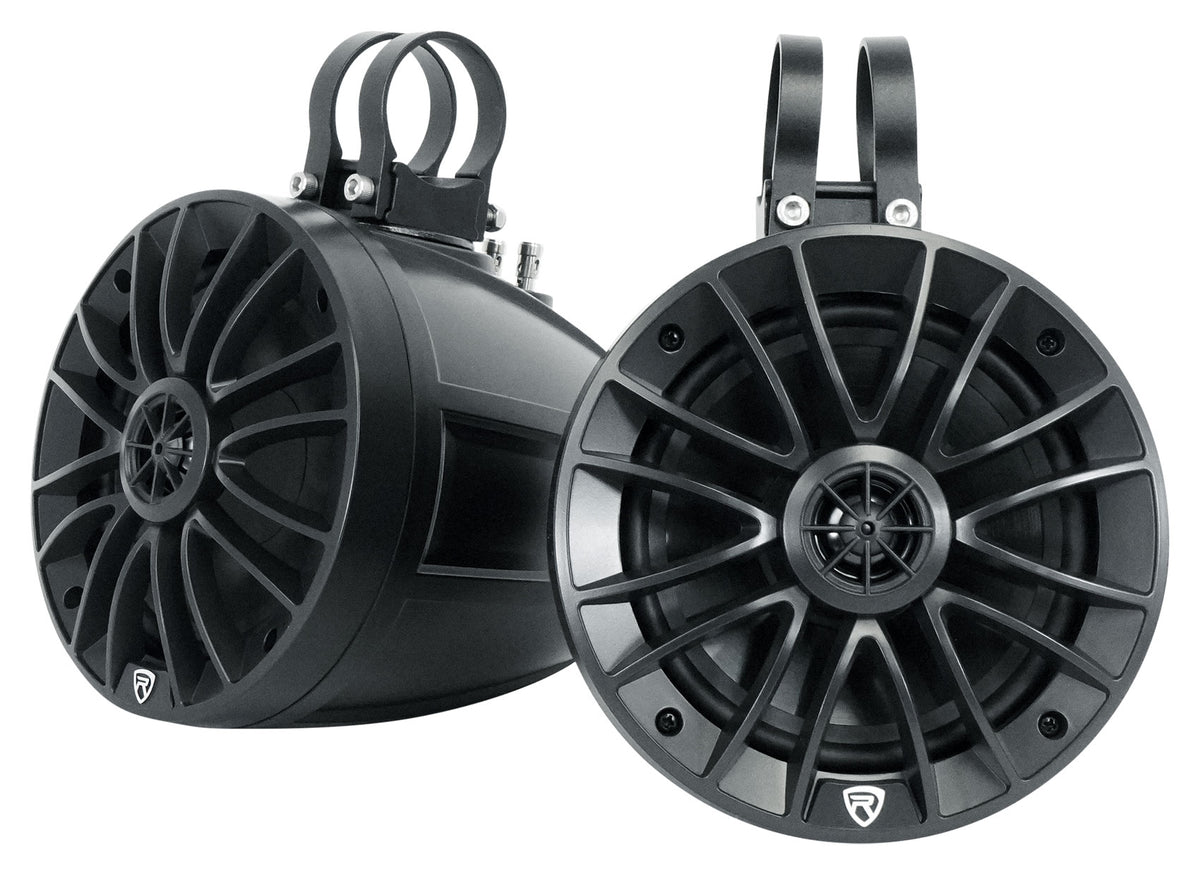 (4) UT65B 6.5" Tower Speakers + PS40 Bluetooth Amplifier For UTV/RZR
