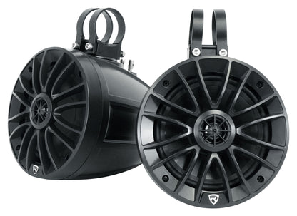 (4) UT65B 6.5" Tower Speakers + PS40 Bluetooth Amplifier For UTV/RZR
