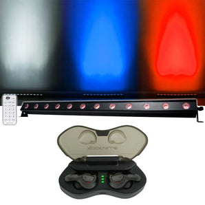 American DJ ADJ UB 12H 41.75" RGBAW+UV Dance Floor DMX Wash Light Bar+Cyberbuds