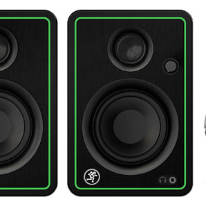 Pair Mackie CR3-XBT 3" 50 Watt Bluetooth Studio Monitors Speakers+Home Speaker