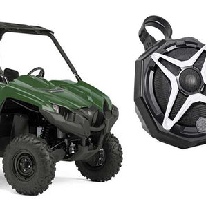 2) 6.5" SSV Roll Cage Tower Bar Speakers for Yamaha Viking+6-Seater+White Grill