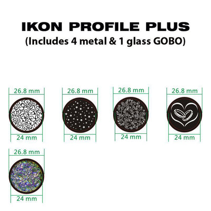 (2) Ikon Profile Plus 40W LED RDM Gobo Projectors