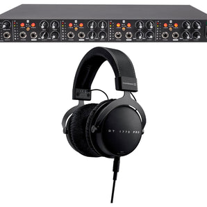 Beyerdynamic DT 1770 Pro 250 Ohm Studio Headphones Bundle with Mackie Headphone Amplifier