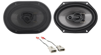 Rockville 6x8" Front Factory Speaker Replacement Kit For 1998-2001 Ford Explorer